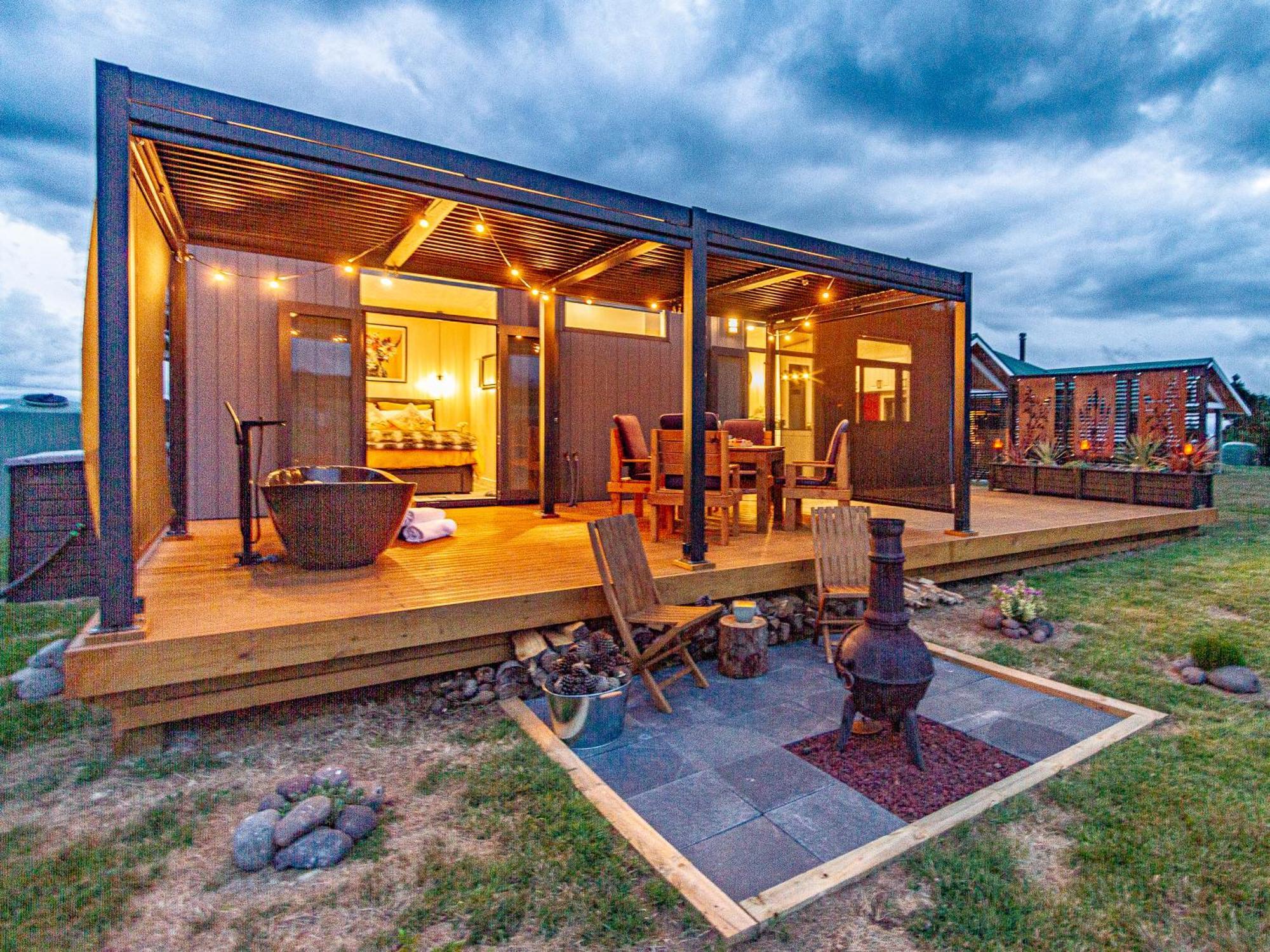 אוהקונה Mangateitei Views - Rangataua Tiny Home מראה חיצוני תמונה