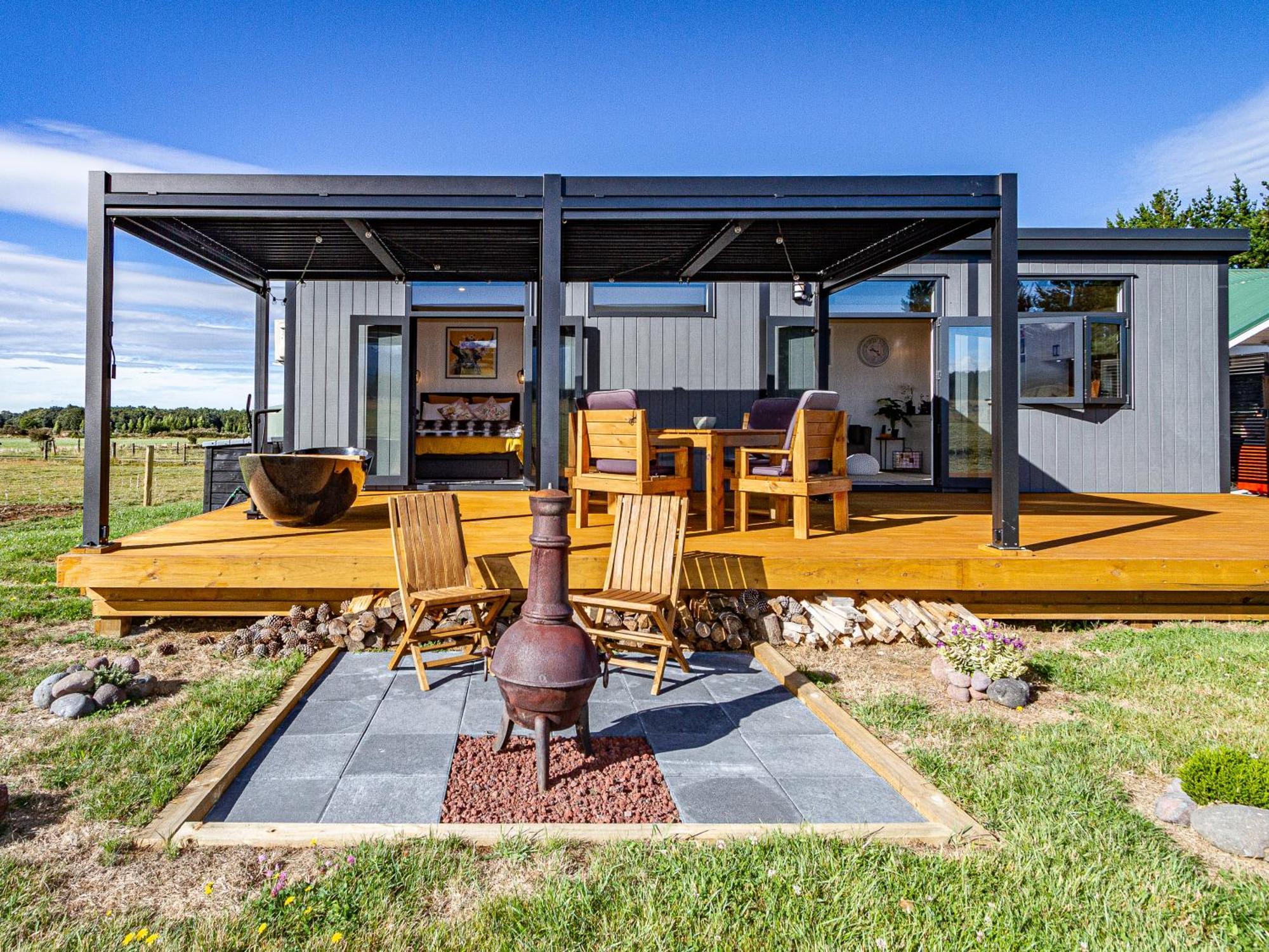 אוהקונה Mangateitei Views - Rangataua Tiny Home מראה חיצוני תמונה